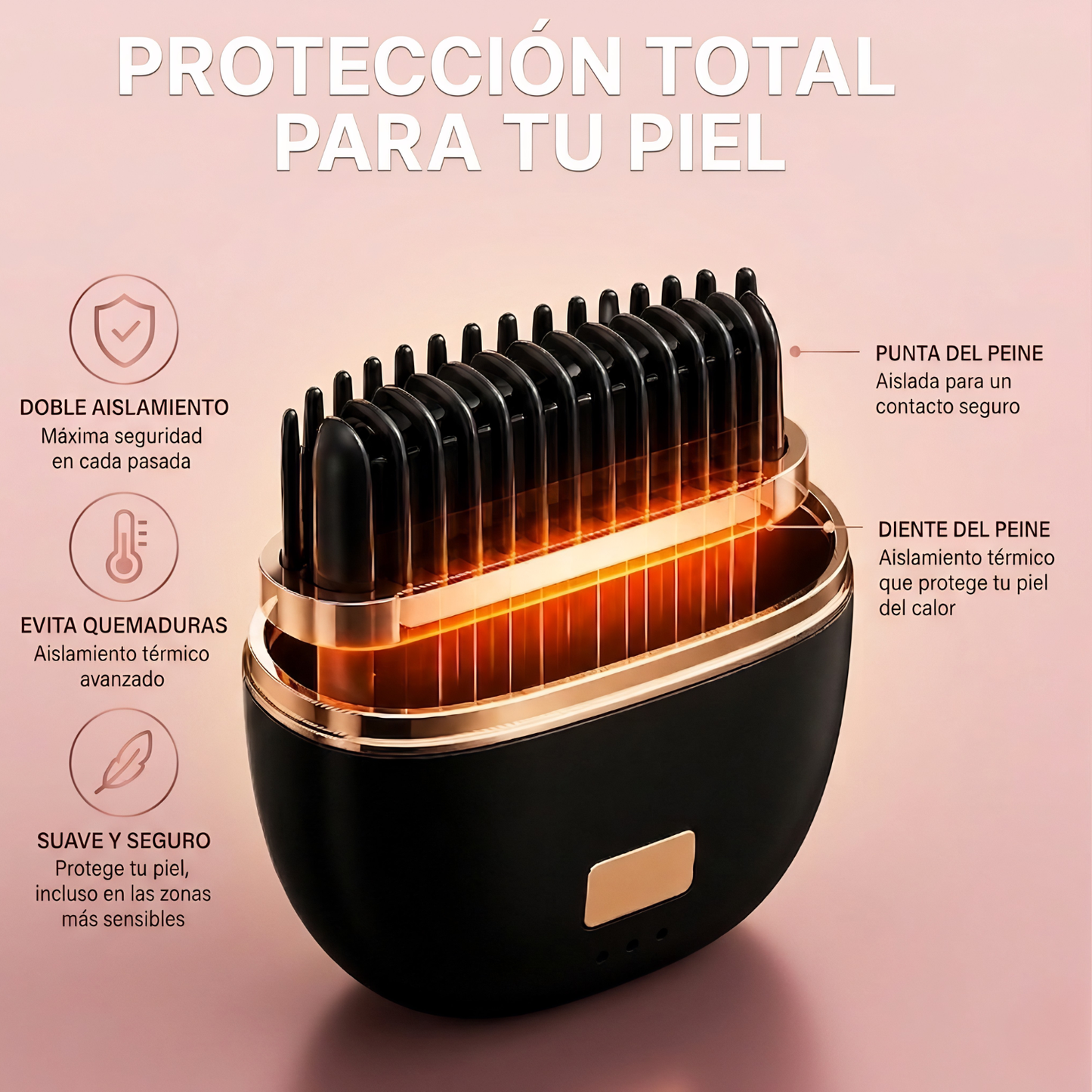Peine alisador portátil